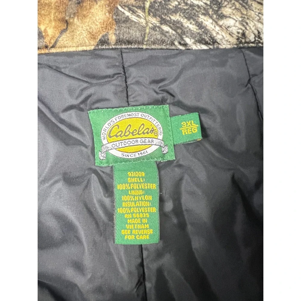 Cabelas Mens 3XL Mossy Oak Break-Up Insulated Full Side Zip Hunting Pants Camo